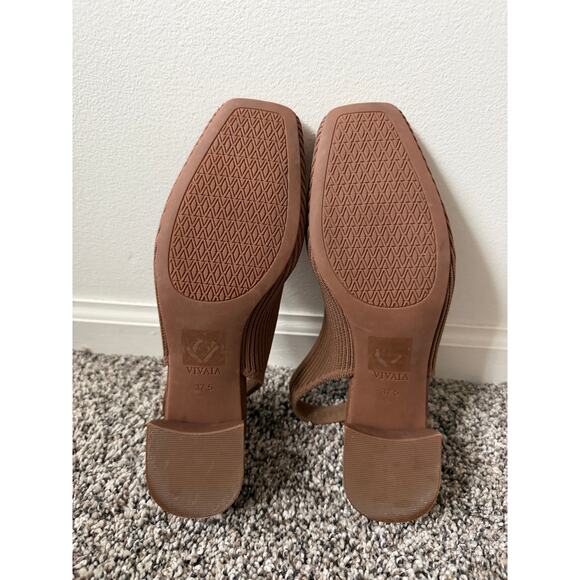 VIVAIA square-toe block heels melody slingback pro women's size 37.5 - Picture 6 of 6